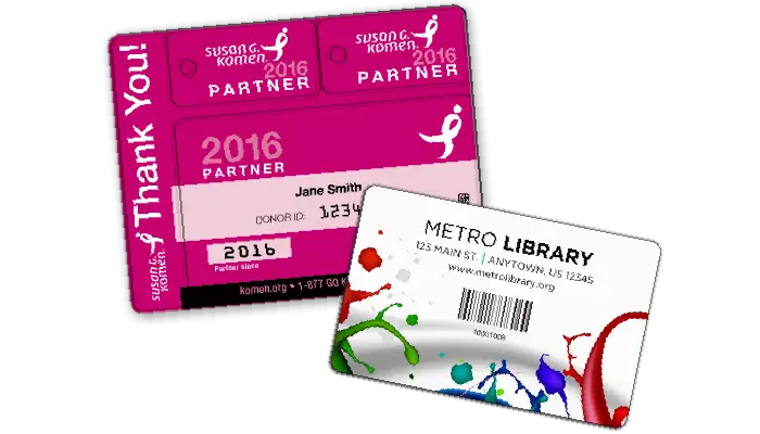 Personalized Membership Card and Library Card