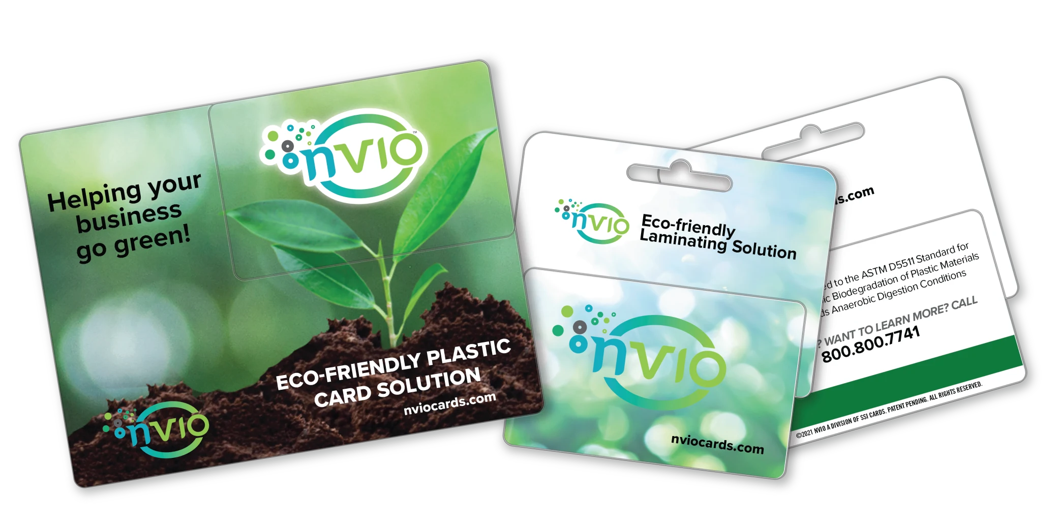 NVIO™ Eco-Friendly Plastic Postcard and Gift Card