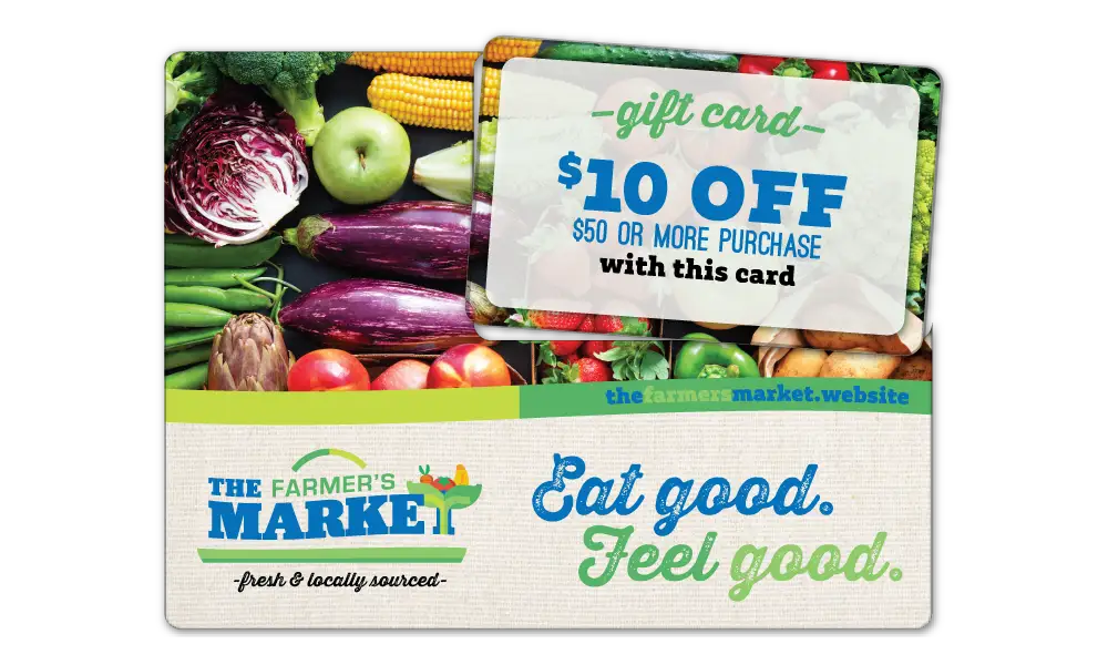 Grocery Store AcclaimMailer™ direct mail plastic postcard