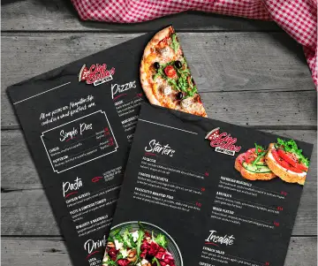 NVio™ Eco-Friendly Menu on wood background