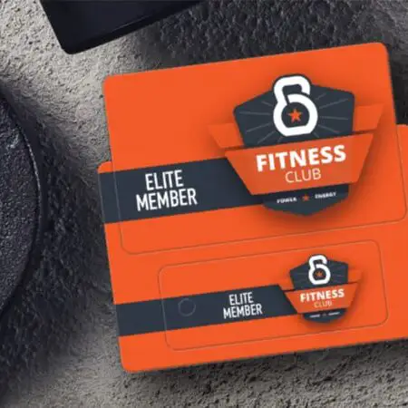 Gym Membership key tag card combo