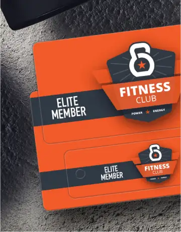 Gym Membership key tag card combo