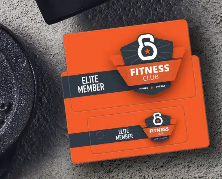 Gym Membership key tag card combo