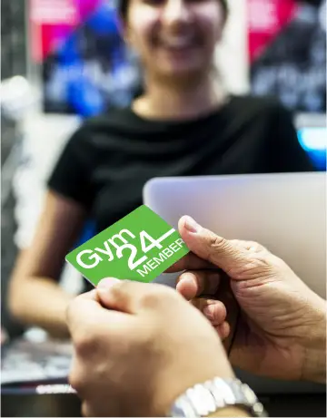 Gym membership card