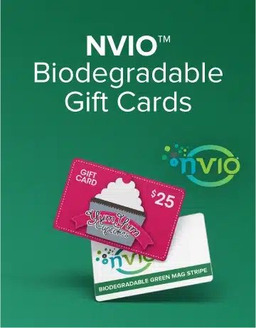 NVIO™ biodegradable gift cards