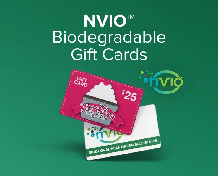 NVIO™ biodegradable gift cards