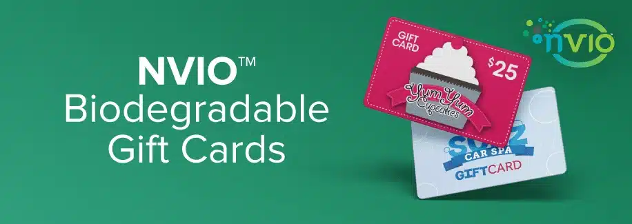 NVIO™ biodegradable gift cards