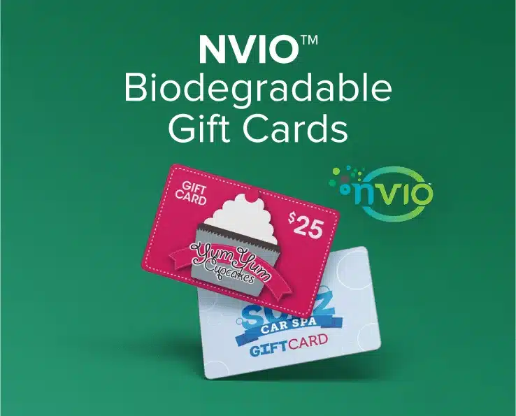 NVIO™ biodegradable gift cards